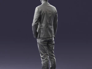 main in blue jacket 0357 3d print ready 3D Print Model