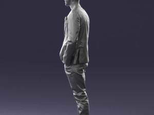 main in blue jacket 0357 3d print ready 3D Print Model