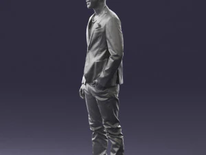 main in blue jacket 0357 3d print ready 3D Print Model