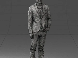 main in blue jacket 0357 3d print ready 3D Print Model