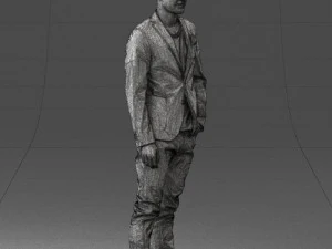 main in blue jacket 0357 3d print ready 3D Print Model