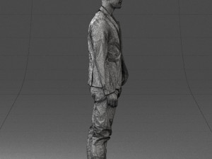 main in blue jacket 0357 3d print ready Modèles 3D en vedette