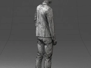 main in blue jacket 0357 3d print ready 3D Print Model