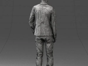 main in blue jacket 0357 3d print ready 3D Print Model