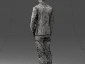 main in blue jacket 0357 3d print ready Modèles 3D en vedette