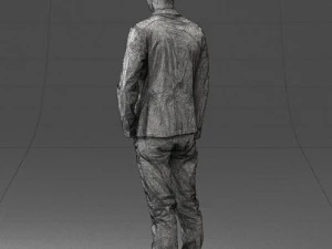 main in blue jacket 0357 3d print ready 3D Print Model