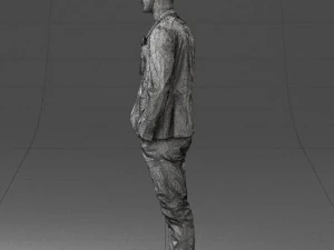 main in blue jacket 0357 3d print ready 3D Print Model