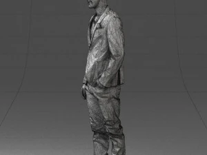 main in blue jacket 0357 3d print ready 3D Print Model