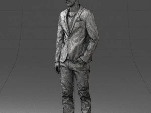 main in blue jacket 0357 3d print ready 3D Print Model