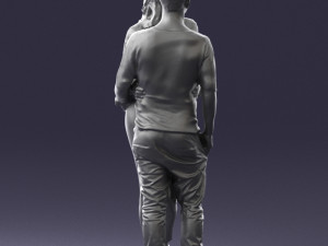 hugging young couple 0359 3D Model