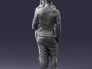 hugging young couple 0359 3D Model