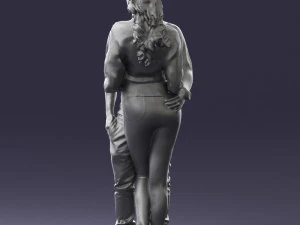 hugging young couple 0359 3D Model
