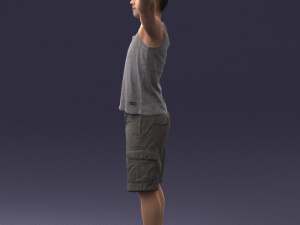 000120 Man with Arms Raised 0225 Model 3D