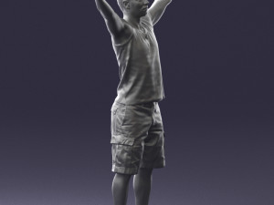 000120 Man with Arms Raised 0225 Model 3D