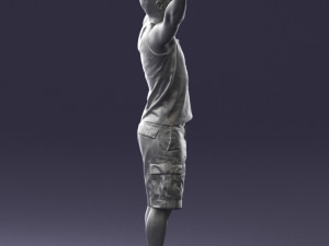 000120 Man with Arms Raised 0225 Model 3D