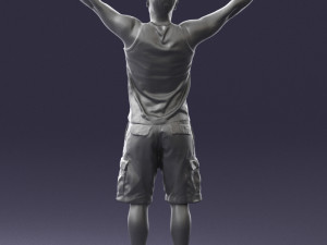 000120 Man with Arms Raised 0225 Model 3D