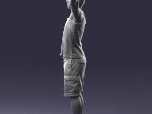 000120 Man with Arms Raised 0225 Model 3D