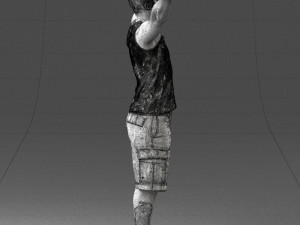 000120 Man with Arms Raised 0225 Model 3D