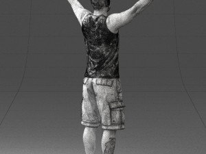 000120 Man with Arms Raised 0225 Model 3D