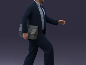 000121 Businessman Walking with Bag 0226 3dp 3D Print Model