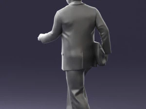 000121 Businessman Walking with Bag 0226 3dp 3D Print Model