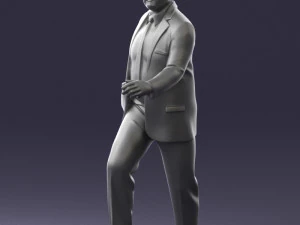 000121 Businessman Walking with Bag 0226 3dp 3D Print Model