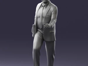 000121 Businessman Walking with Bag 0226 3dp 3D Print Model