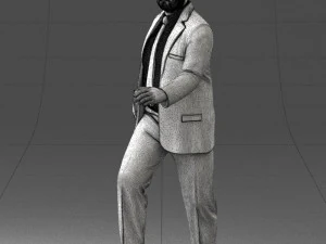 000121 Businessman Walking with Bag 0226 3dp 3D Print Model
