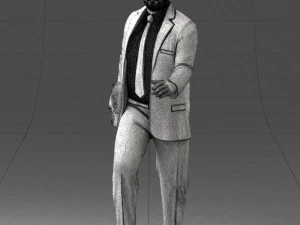 000121 Businessman Walking with Bag 0226 3dp 3D Print Model