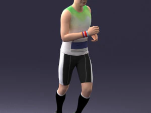 000124 Running man in tracksuit 0424 3dp 3D Print Model