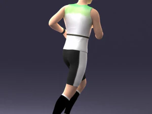 000124 Running man in tracksuit 0424 3dp 3D Print Model