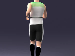 000124 Running man in tracksuit 0424 3dp 3D Print Model