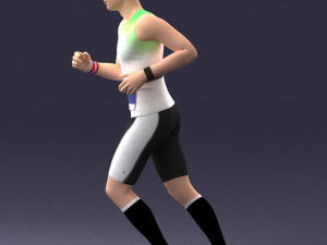 000124 Running man in tracksuit 0424 3dp 3D Принт Модель