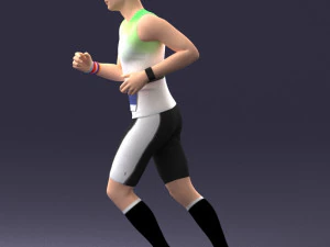 000124 Running man in tracksuit 0424 3dp 3D Print Model