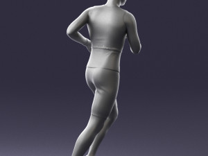 000124 Running man in tracksuit 0424 3dp 3D Принт Модель