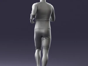 000124 Running man in tracksuit 0424 3dp 3D Print Model