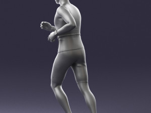 000124 Running man in tracksuit 0424 3dp 3D Принт Модель
