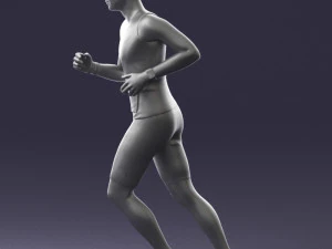 000124 Running man in tracksuit 0424 3dp 3D Print Model
