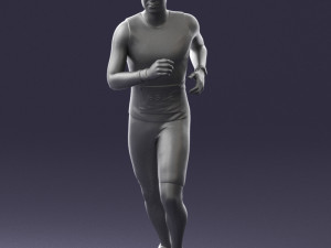 000124 Running man in tracksuit 0424 3dp 3D Принт Модель