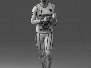 000124 Running man in tracksuit 0424 3dp 3D Print Model