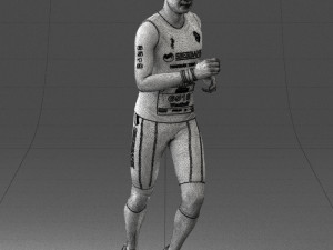 000124 Running man in tracksuit 0424 3dp 3D Принт Модель