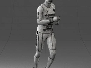 000124 Running man in tracksuit 0424 3dp 3D Print Model