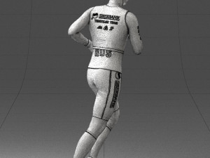 000124 Running man in tracksuit 0424 3dp 3D Принт Модель