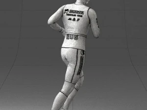 000124 Running man in tracksuit 0424 3dp 3D Print Model