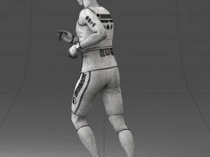 000124 Running man in tracksuit 0424 3dp 3D Print Model