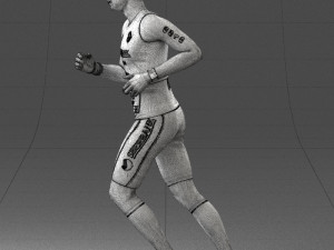 000124 Running man in tracksuit 0424 3dp 3D Принт Модель