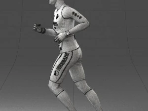 000124 Running man in tracksuit 0424 3dp 3D Print Model