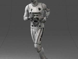 000124 Running man in tracksuit 0424 3dp 3D Принт Модель