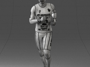 000124 Running man in tracksuit 0424 3dp 3D Принт Модель
