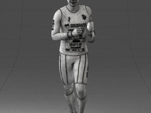 000124 Running man in tracksuit 0424 3dp 3D Принт Модель
